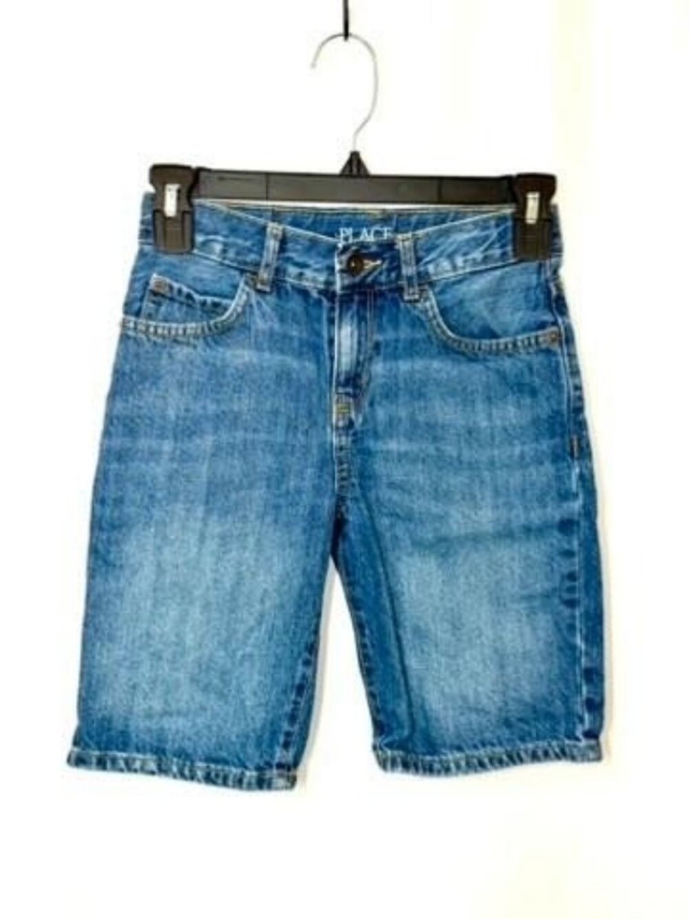 The Childrens Place Boys Denim Shorts Size 8 Blue Cotton Jean Shorts